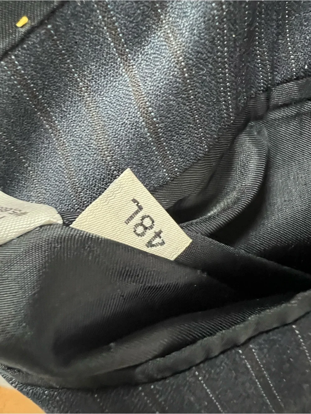 Hart Schaffner Marx Men's 48L Blazer 42x33 Pants Navy Blue Pinstripe Suit